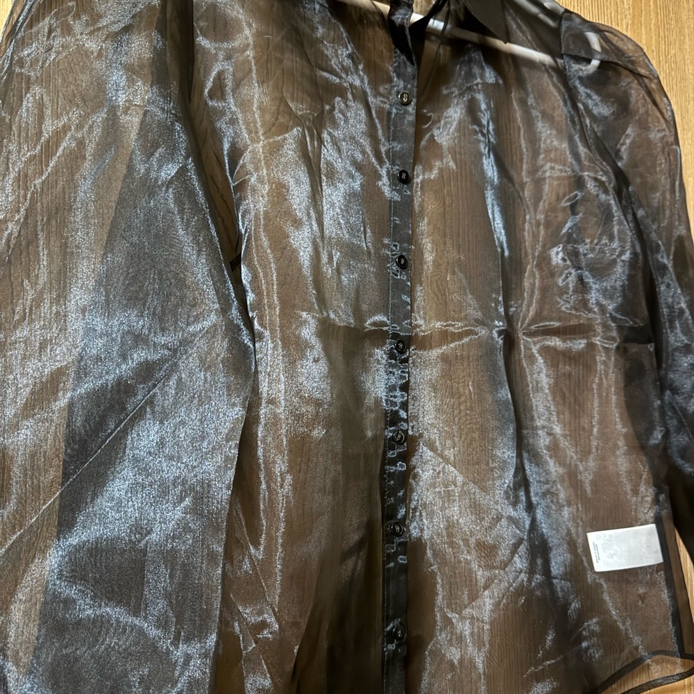 NWT Express Sheer Button Down NWT - image 5